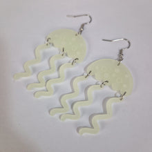 Load image into Gallery viewer, Jellyfish Glow In The Dark Acrylic Earrings

