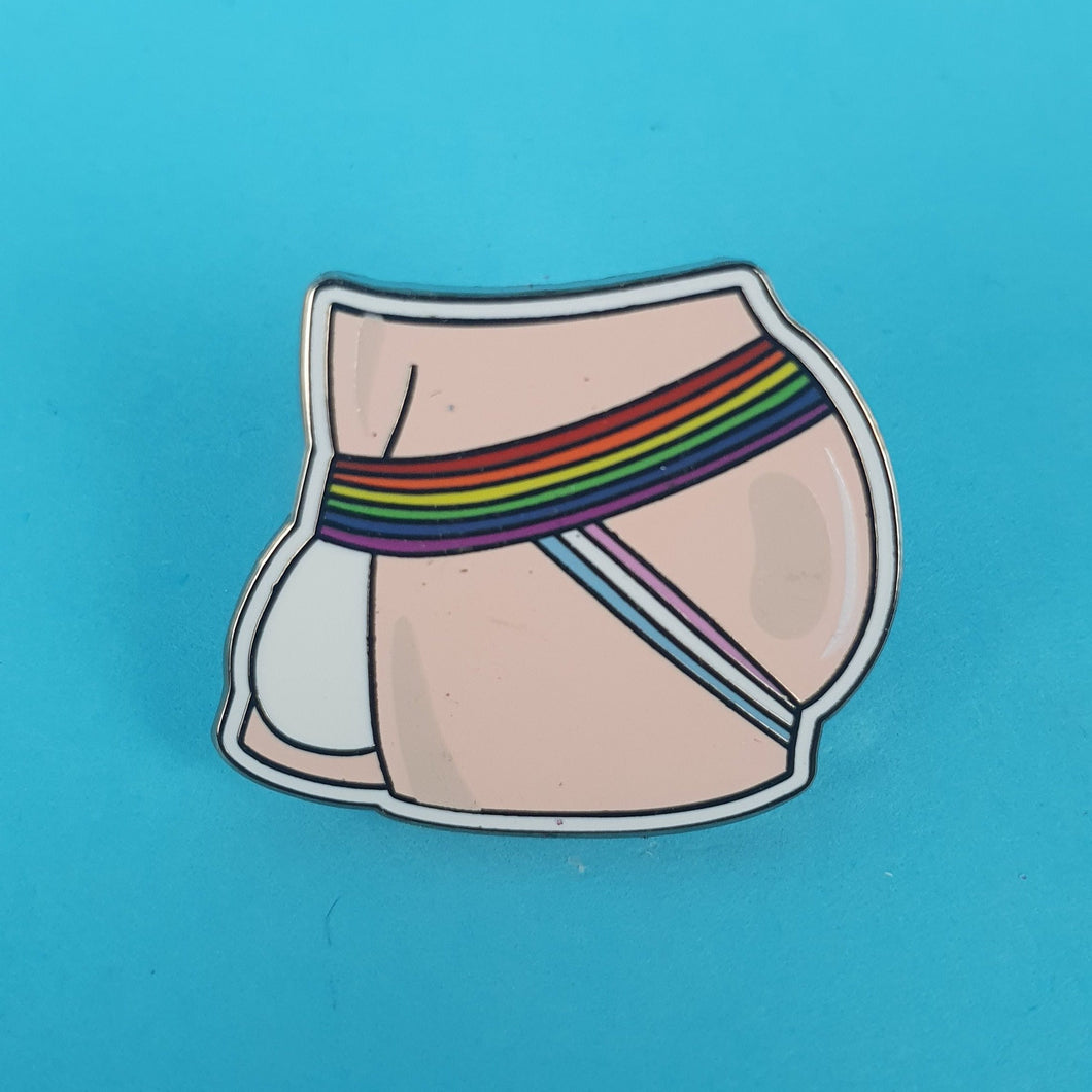 Vanilla Pride Jock Strap Pin Badge