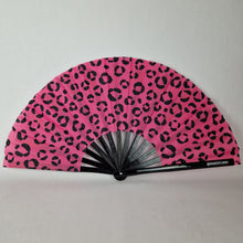 Load image into Gallery viewer, Leopard Print Clack Fan
