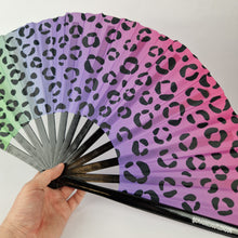 Load image into Gallery viewer, Leopard Print Clack Fan
