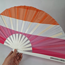 Load image into Gallery viewer, Lesbian Pride Clack Fan

