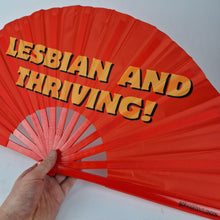 Load image into Gallery viewer, Lesbian And Thriving Clack Fan
