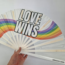 Load image into Gallery viewer, Love Wins Clack Fan
