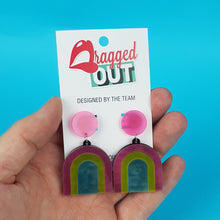 Load image into Gallery viewer, Pansexual Rainbow Earrings
