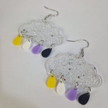 Load image into Gallery viewer, Non Binary Cloud Earrings
