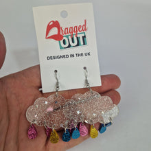 Load image into Gallery viewer, Pansexual Cloud Earrings

