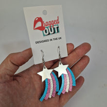 Load image into Gallery viewer, Trans Shooting Star Earrings
