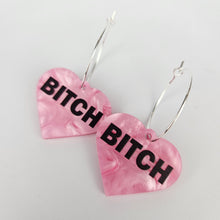 Load image into Gallery viewer, Bitch Hoop Acrylic Earrings
