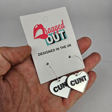Load image into Gallery viewer, Cunt Hoop Acrylic Earrings
