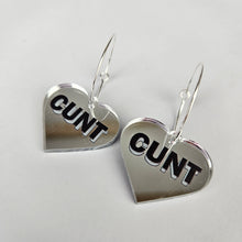 Load image into Gallery viewer, Cunt Hoop Acrylic Earrings
