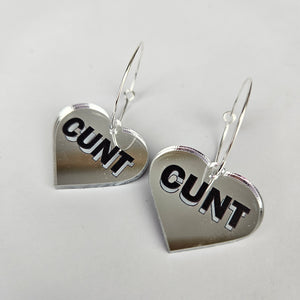 Cunt Hoop Acrylic Earrings