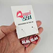Load image into Gallery viewer, Slag Hoop Acrylic Earrings
