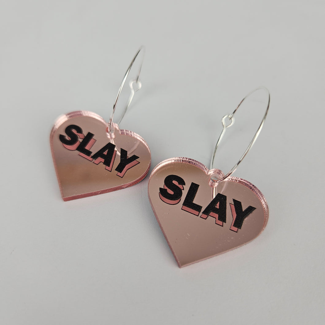 Slay Hoop Acrylic Earrings