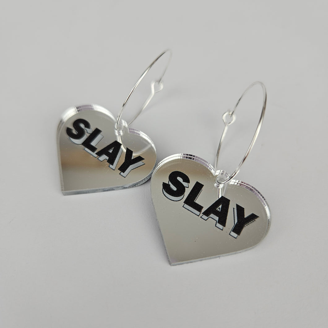 Slay Hoop Acrylic Earrings