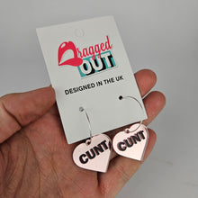 Load image into Gallery viewer, Cunt Hoop Acrylic Earrings
