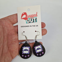 Load image into Gallery viewer, Tamagotchi Bat Earrings
