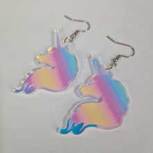 Load image into Gallery viewer, Unicorn Ombre Rainbow Earrings
