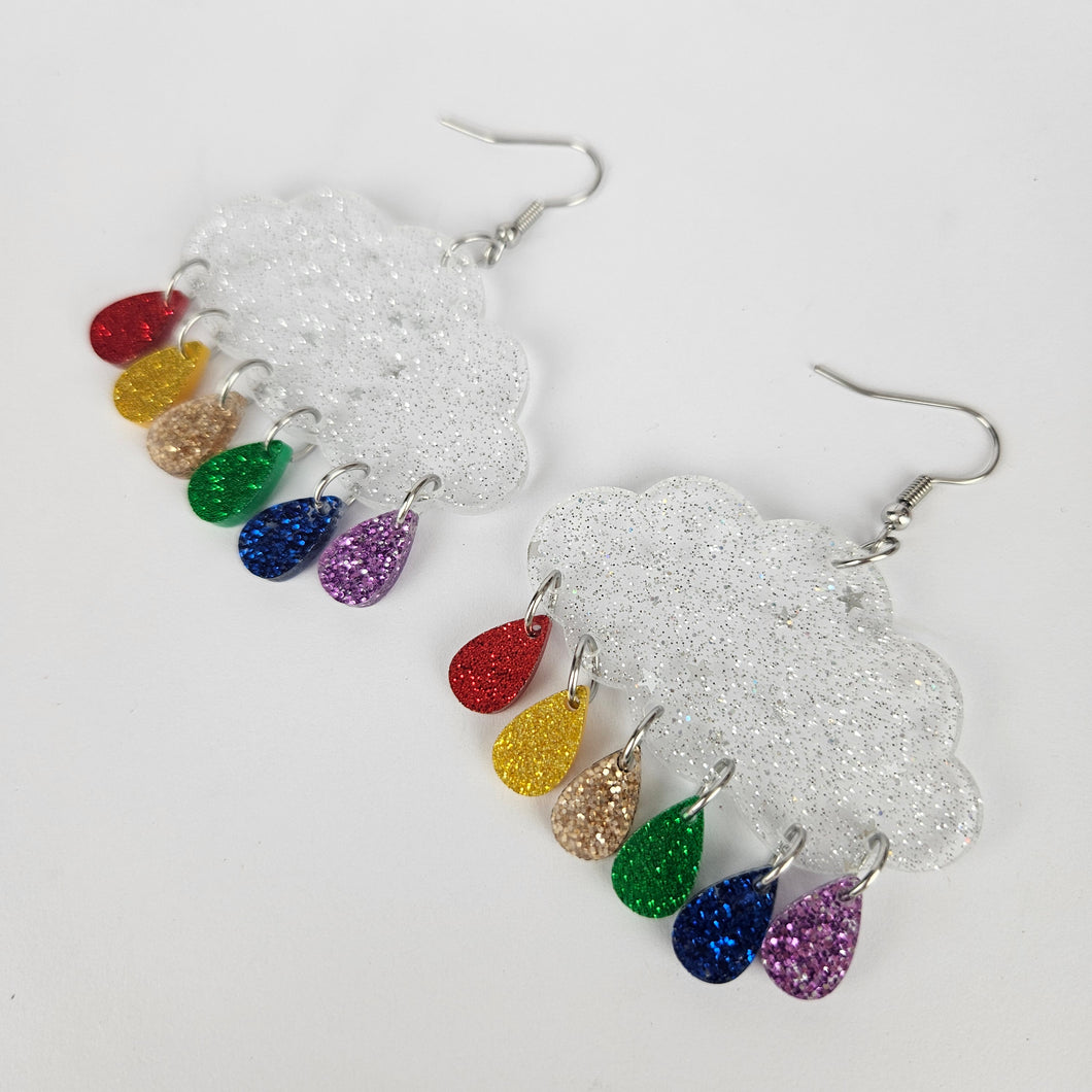 Pride Cloud Acrylic Earrings