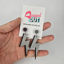 Load image into Gallery viewer, Lightning Bolt Acrylic Earrings
