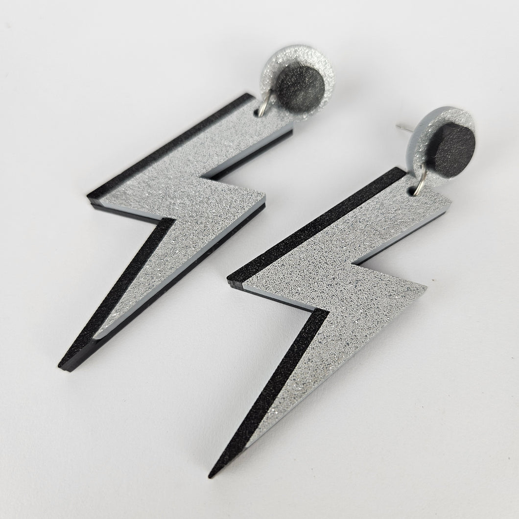 Lightning Bolt Acrylic Earrings