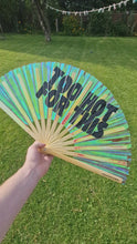 Load and play video in Gallery viewer, Too Hot For This Bamboo Fan
