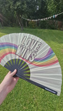 Load and play video in Gallery viewer, Love Wins Bamboo Fan
