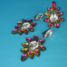 Load and play video in Gallery viewer, Large Crystal Earrings and Ring Set
