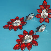 Load and play video in Gallery viewer, Large Crystal Earrings and Ring Set
