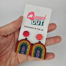 Load image into Gallery viewer, Pride Rainbow  Earrings
