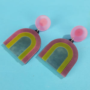 Pansexual Rainbow Earrings