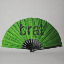 Load image into Gallery viewer, brat Bamboo Fan
