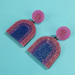 Bisexual Rainbow Earrings