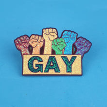 Load image into Gallery viewer, Gay Pin Badge
