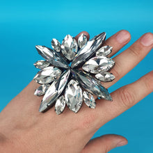 Load image into Gallery viewer, XL Starburst Crystal Ring
