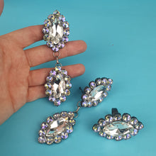 Load image into Gallery viewer, Drop Crystal Earrings and Ring Set
