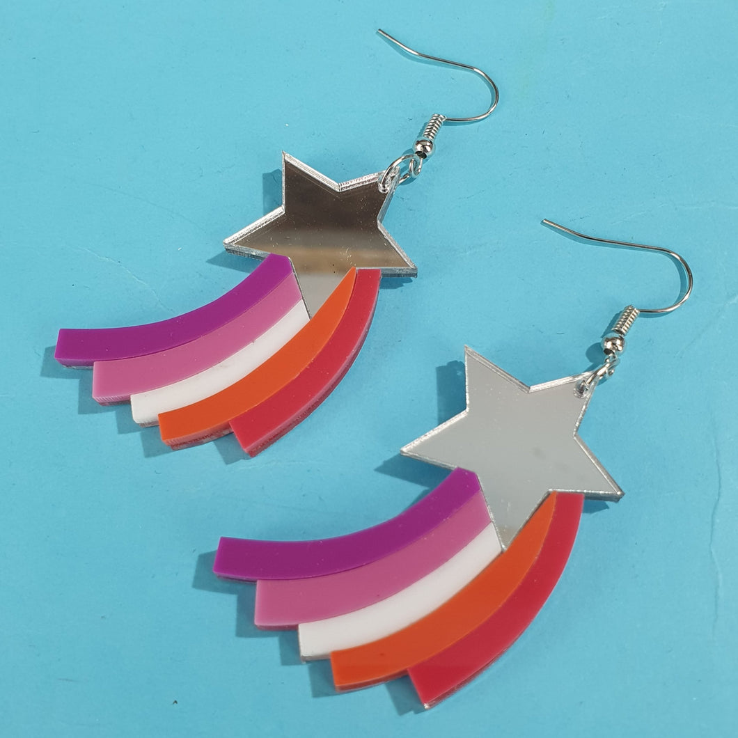 Lesbian Shooting Stars Earrings