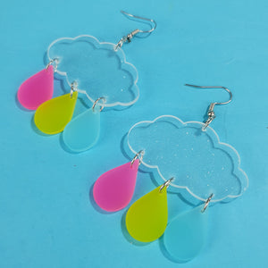 Pansexual Cloud Earrings