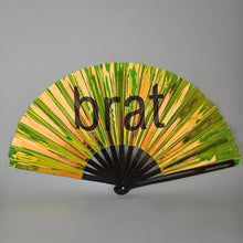 Load image into Gallery viewer, brat Bamboo Fan
