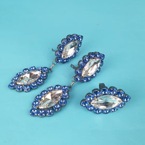 Drop Crystal Earrings and Ring Set