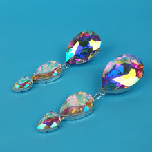 Load image into Gallery viewer, Drop Crystal Clip On Earrings
