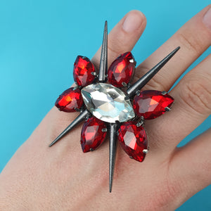 Spike Crystal Ring