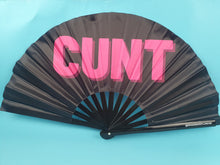 Load image into Gallery viewer, Cunt Fan - Black/Pink

