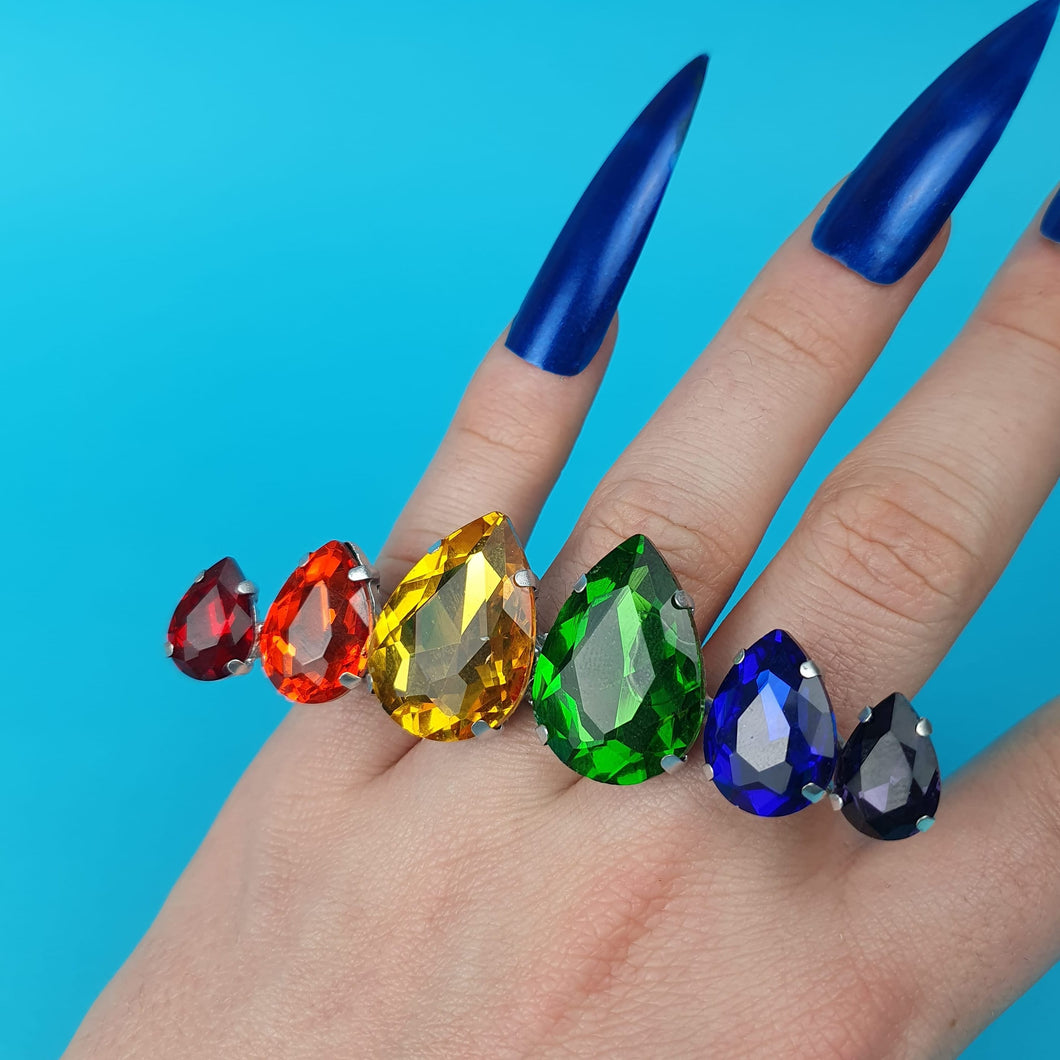 Pride Knuckle Crystal Ring